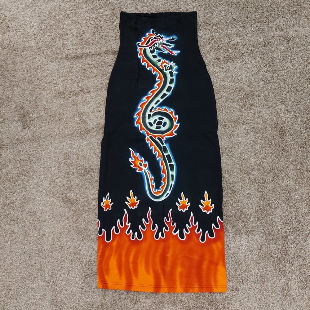 Designs by Naomi Dragon Body Con Dress